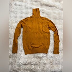 Zara Women’s Turtleneck Sweater in Mustard/Burned Orange